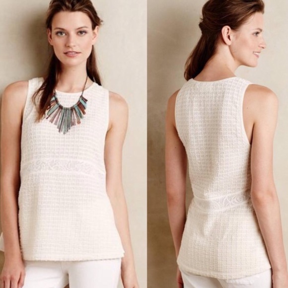 Anthropologie Tops - ⭐️CLOSET CLOSING Deletta Mira Crochet Lace Top